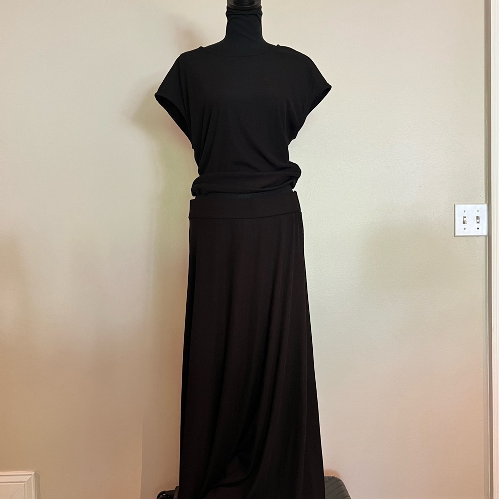 Women’s Two Piece Skirt Set Black - Picture 9 of 16